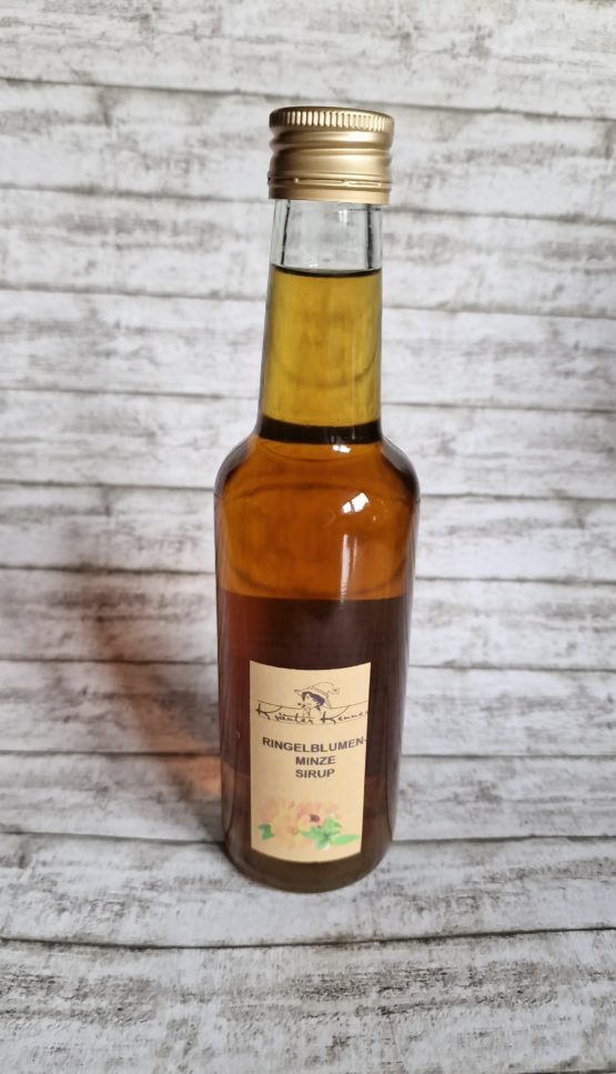 Ringelblumen-Minze-Sirup